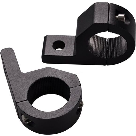 Brand New LED Light Bar Mounting Aluminum Alloy Black Brackets - Picture 3 of 9